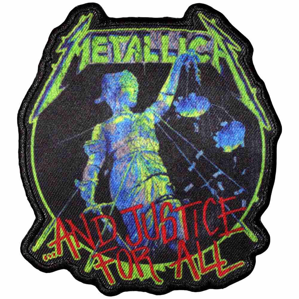 Metallica - And Justice For All Patch - Zwart/Multicolours